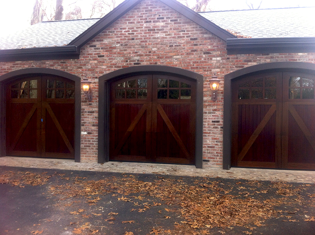 Mahogany & Cedar garage doors